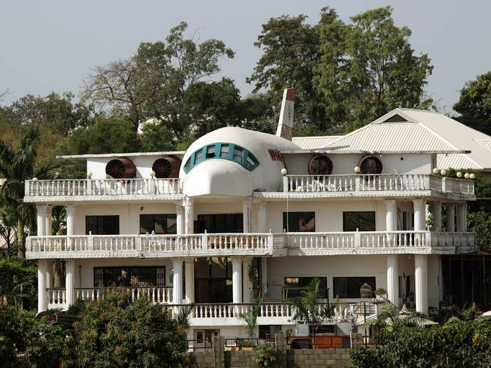 This house in Abuja, Nigeria, is partially built in the shape of an airplane. The house was built by Said Jammal for his wife, Liza, to commemorate her love for travel.