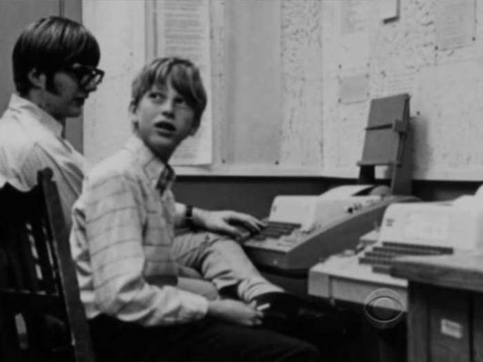As a young teenager at Lakeside Prep School, Gates wrote his first computer program on a General Electric computer — it was a version of tic-tac-toe, where you could play against the computer.