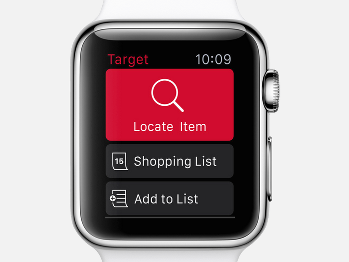 Target's app for the Apple Watch lets you build a shopping list on your wrist.