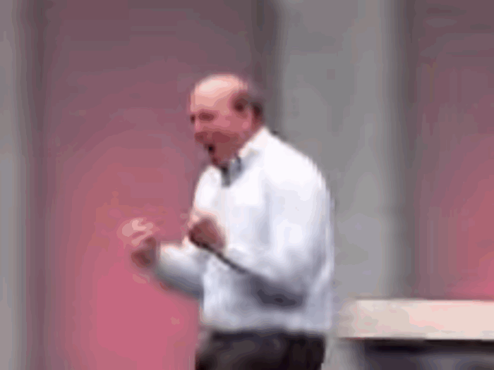 In what was arguably Ballmer's most memorable moment, the then-Microsoft CEO jumped up on a stage, yelling and dancing, before beginning a presentation at an early 2000s Microsoft event. Many people refer to the moment as Ballmer's "monkey boy dance."