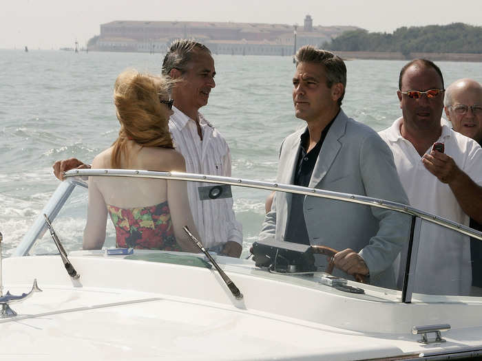 Clooney has a long history of making fashionable arrivals at the Venice Film Festival.
