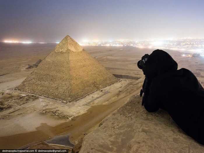 The Russian photographers have recently gained attention for capturing these illegal photographs of the Great Pyramid of Giza in Cairo, Egypt.