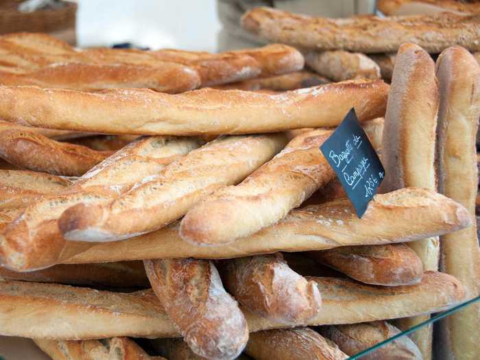 A fresh baguette is possibly the most iconic French food. The bread is just as delicious by itself as it is with a traditional French cheese such as gruyère or brie. If you're in Paris, try Le Grenier à Pain; the bakery won this year's Grand Prix de la Baguette (Paris's best baguette competition).