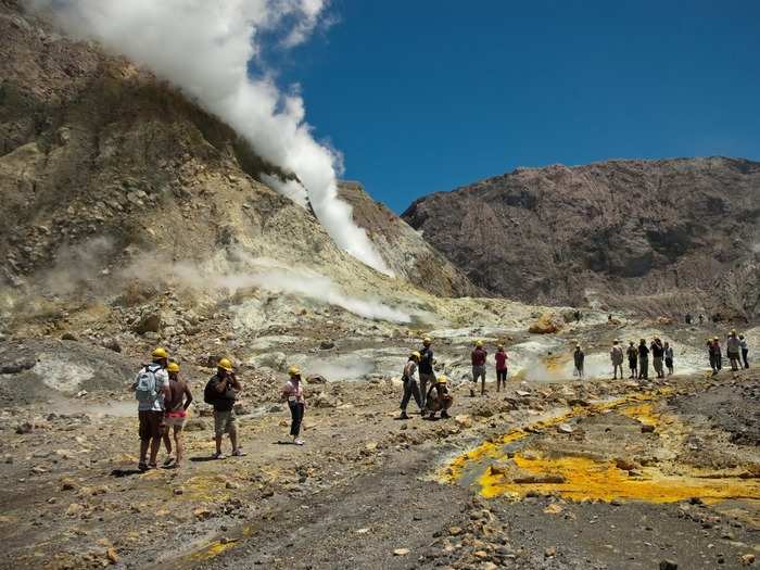 White Island, located off of the North Island coast in New Zealand, had its last eruption in 2013, but remains a popular site that can be accessed with guided tours.