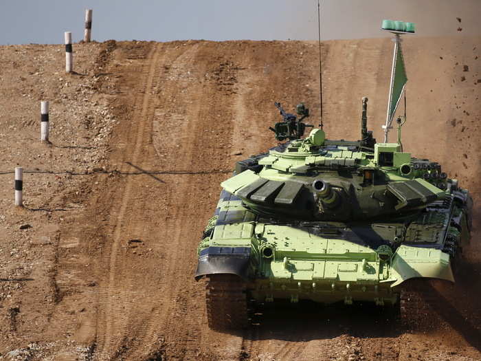 One of the main events of the International Army Games is the Tank Biathlon.