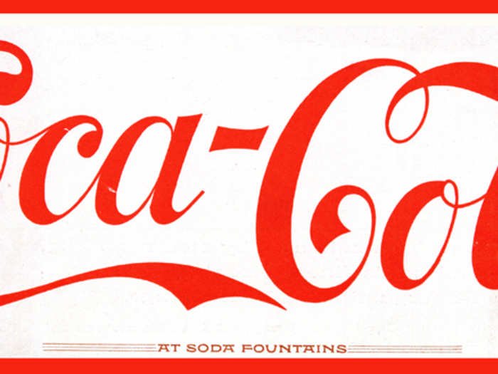Coca-Cola was invented by an Atlanta-based pharmacist John S. Pemberton in 1886. But the name was conjured up by his bookkeeper, Frank Robinson, who was also a dab hand with a pen. He created the unique flowing script that became the Coca-Cola logo that is still used today.