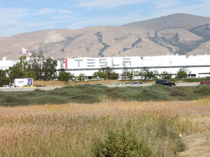 The Tesla Factory is situated on 370 acres of land in Fremont, California.