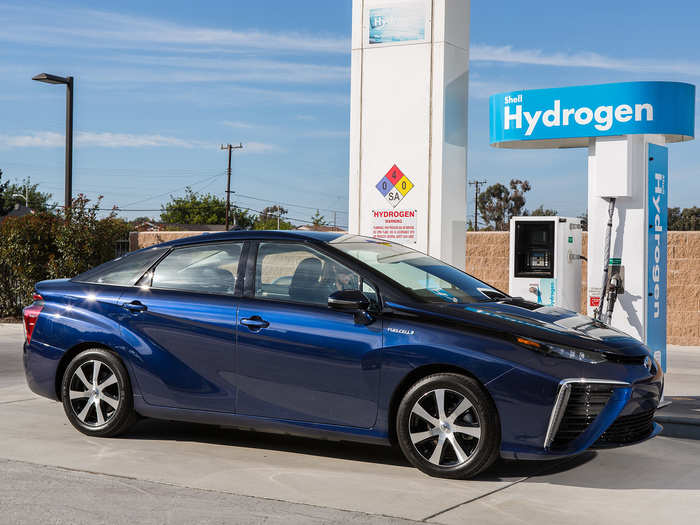 1. Hydrogen-powered cars and refueling stations