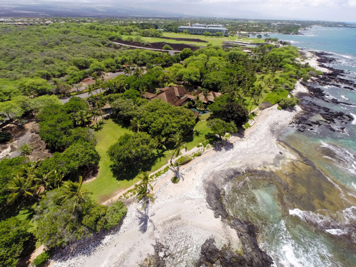 The 7.45-acre private compound is one of the largest homes on the Kohala Coast of Hawaii's Big Island.