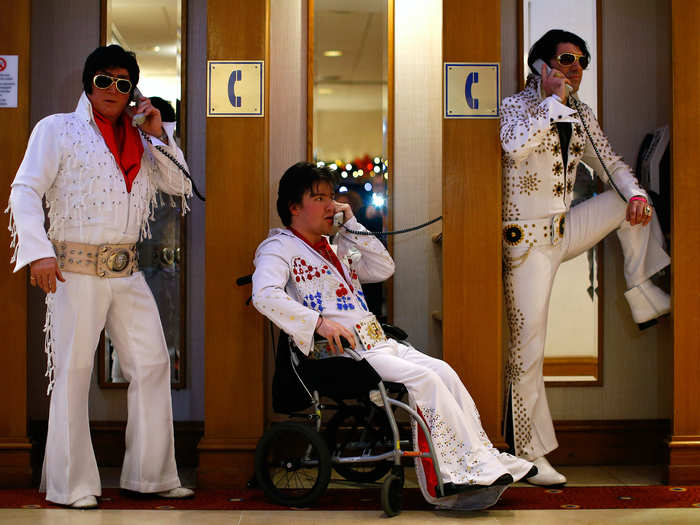 The European Elvis Tribute Artist Contest and Convention was held in Birmingham, England, in January.