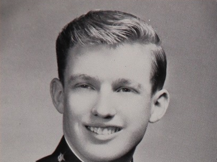 Here are 8 photos of Donald Trump in high school