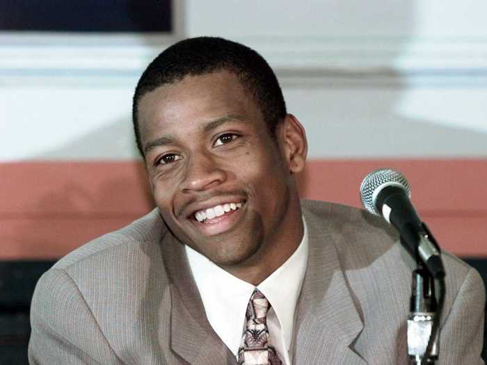 Allen Iverson was picked 1st overall by the Philadelphia 76ers.