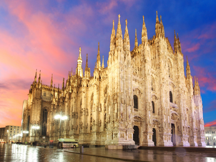 10. The product of roughly six centuries of work, the Duomo di Milano is the largest Gothic cathedral in Italy, and one of the largest churches in the world. With 135 marble spires and thousands of statues, travelers will be in awe of its impressive design.