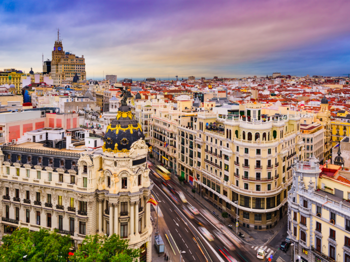 13. Madrid, Spain — 33.28 hours per week. Spanish workers have a reputation for taking a mid-afternoon siesta to avoid the worst of the sun, and that siesta cuts down their hours substantially.