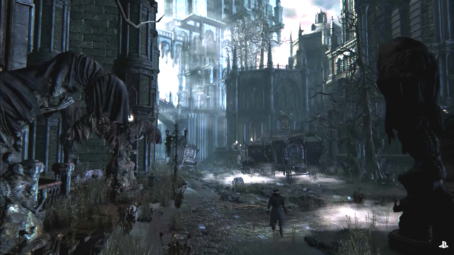This is Yharnam, the Gothic city you'll be exploring in "Bloodborne."