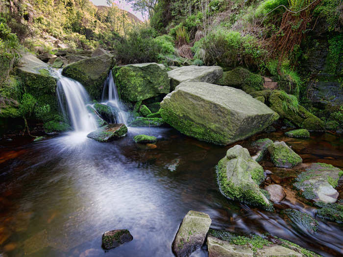 30. Go on a hike in the Peak District to see this Black Clough Beck, a small but beautiful waterfall.