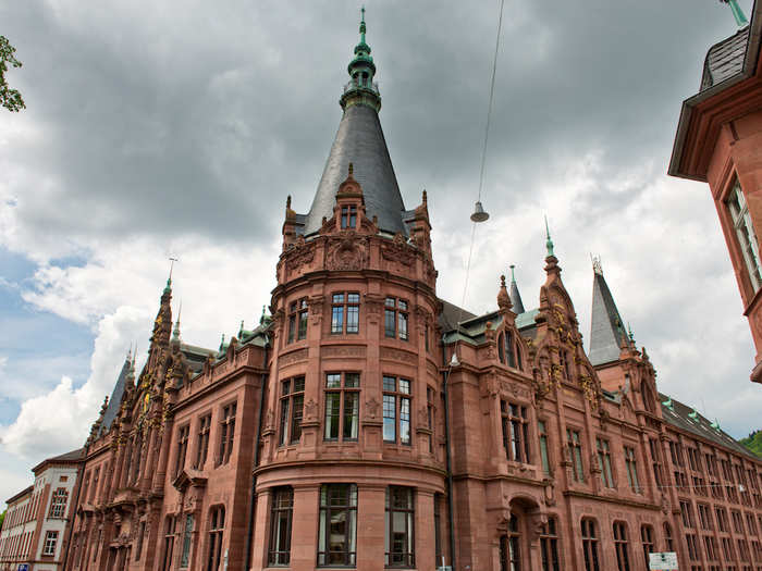 30. Heidelberg University in Germany's red-brick architecture is one of the its most beautiful features. University Hall is the institution's best-looking building.