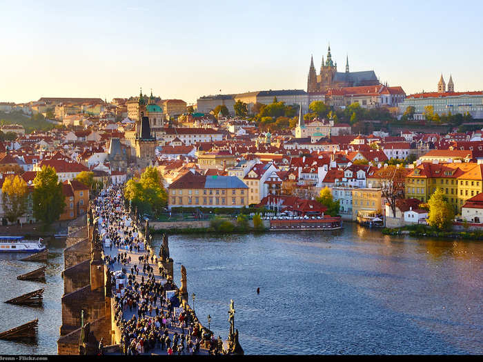 20) Prague, Czech Republic - 5.81 million international visitors