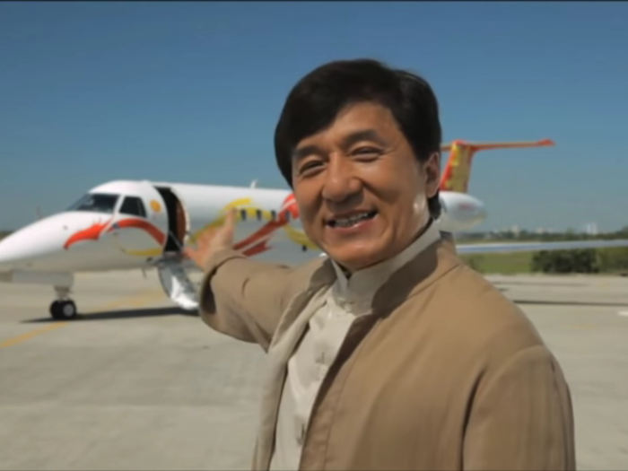Jackie Chan took delivery of his first Embraer in 2012. It was a Legacy 650.