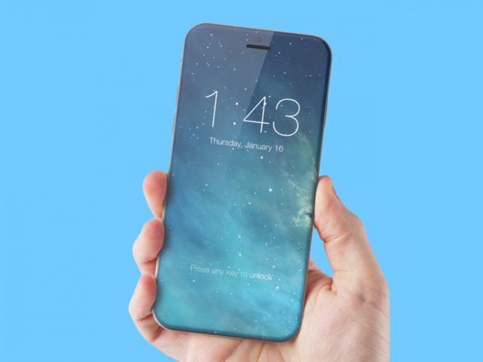 Apple's next iPhone is said to have no borders or bezels, like the concept below. It makes for a striking design.