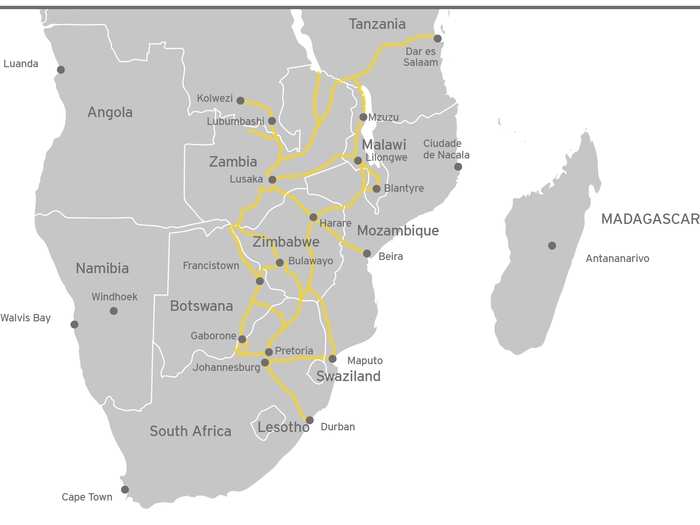 In 2009, the Common Market for Eastern and Southern Africa began work on the North South Corridor — a series of roadways and railways spanning more than 6,000 miles across seven countries. Its total cost is approximately $1 billion.