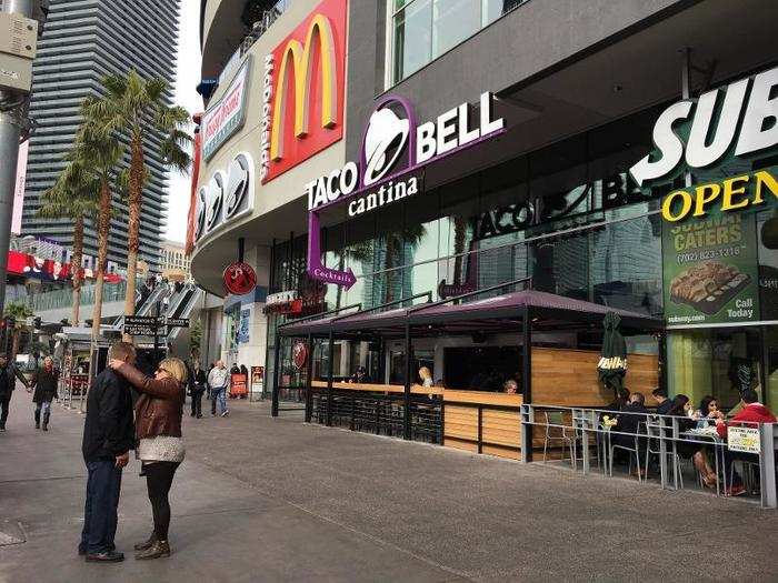 The Taco Bell Cantina on the Las Vegas Strip is the latest in the chain's attempts to appeal to a higher-end audience with more upscale restaurants. Chicago and San Francisco already have their own Taco Bell Cantinas.
