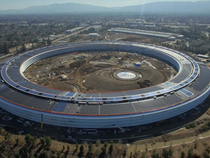 This is Apple Campus 2 from a distance.