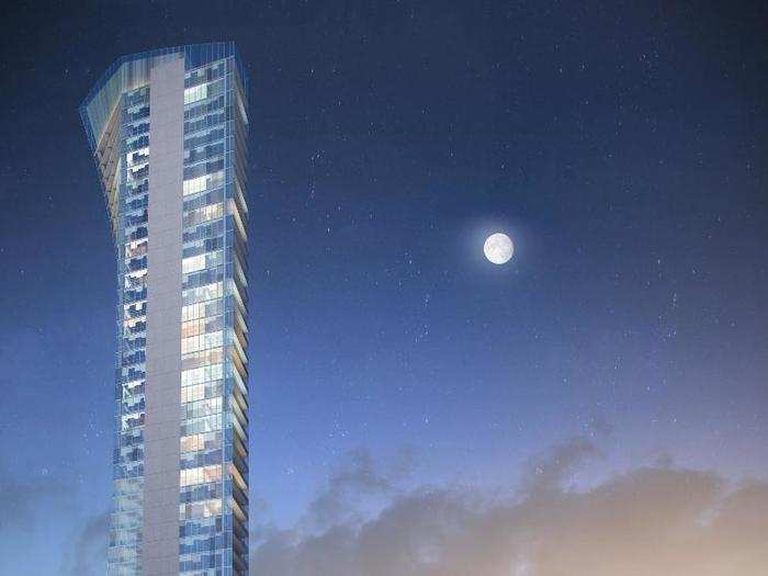 On a beach in northeast Miami, the Chopra-designed Muse Residences will include 68 units on 49 floors.