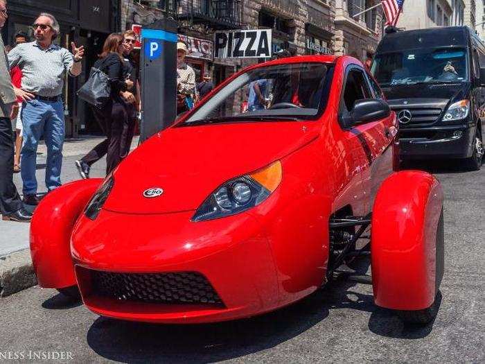 Elio brought its prototype vehicle to our New York office. We parked it curbside and chatted for a bit — and watched the Elio draw a crowd! Must have been the color ...