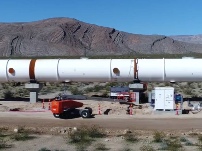 The DevLoop is 500 meters long (1,640 feet) and has a diameter of 3.3 meters (just under 11 feet.) It's located in the Nevada desert, just 30 minutes from Las Vegas.