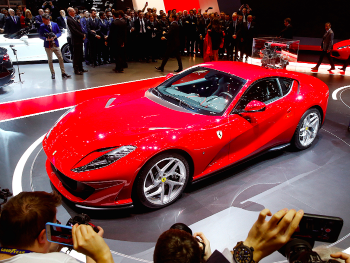 The supercar contingent was strong this year at Geneva. Leading the line was Ferrari's new 812 Superfast — the successor to the F12Berlinetta.