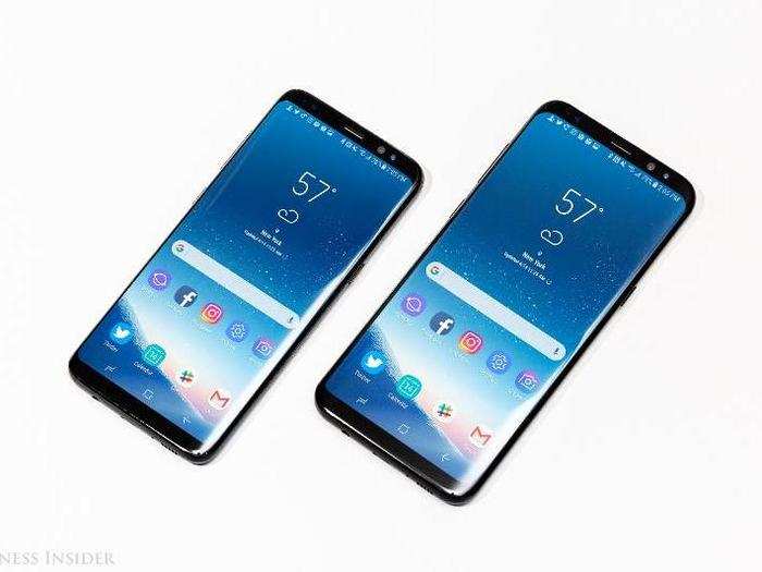 It comes in two sizes. The Galaxy S8 has a 5.8-inch screen. The Galaxy S8+ has a 6.2-inch screen.
