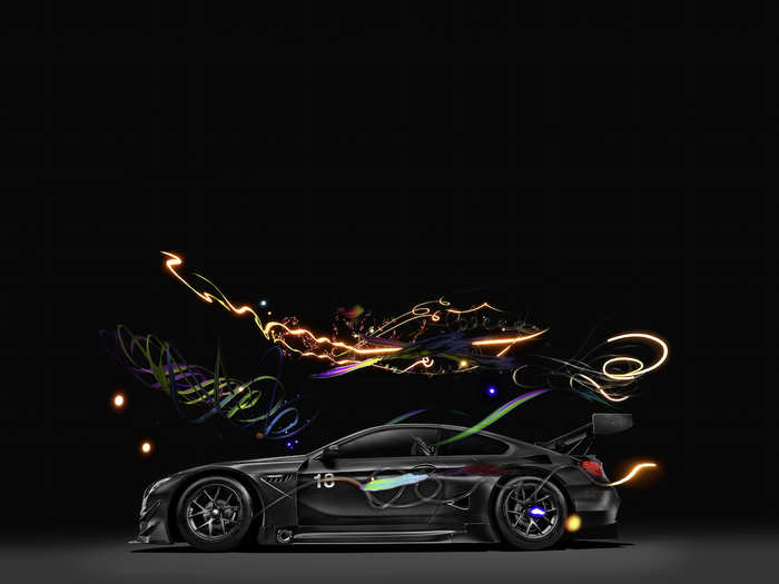 Lastly, Cao Fei painted the M6 GT3 in a non-reflective black so it would mesh easily into a digital world. You can download BMW Art Car #18 in the app store to experience Fei's multimedia installation.