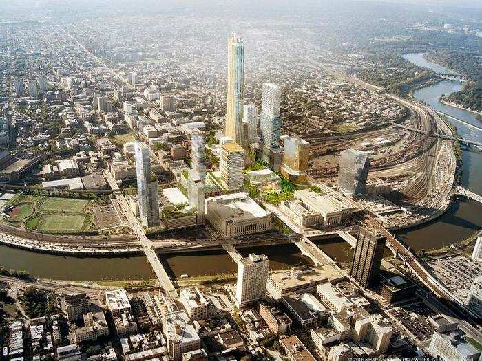 Philadelphia, Pennsylvania — Three sites that would collectively span 28 million square feet