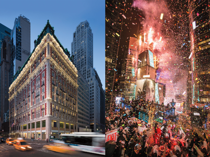 NEW YEAR'S EVE AT THE KNICKERBOCKER HOTEL IN TIMES SQUARE
