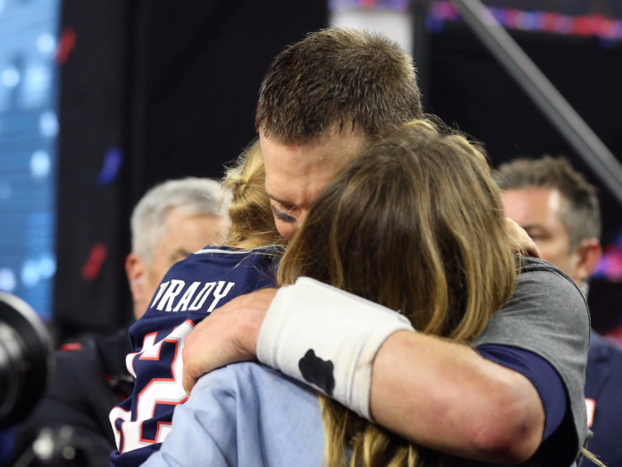 In his memoir, Patriots wide receiver Julian Edelman expressed his admiration for the couple: "Every time I'm around them, I learn. The way they are with their kids, the way they make time to spend with each other, they are just good people."