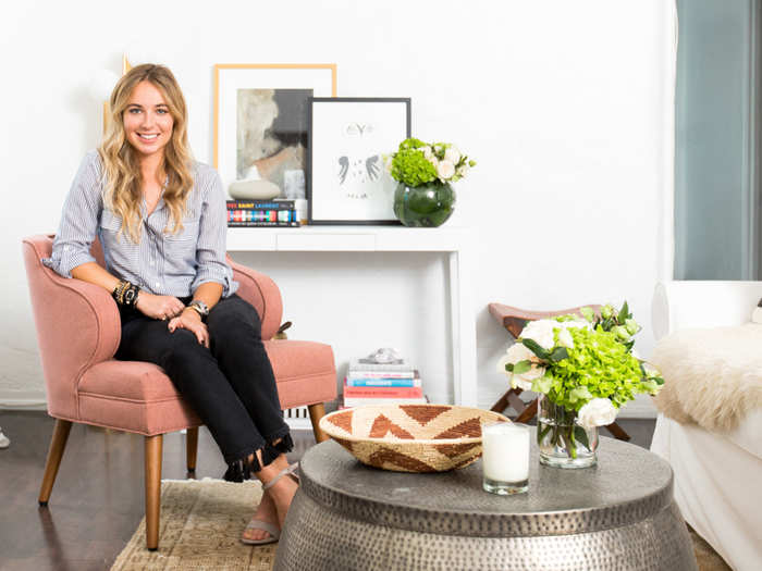"My design style is California contemporary collected," Fischel-Bock said. "I gravitate towards neutrals for key pieces and like to bring in color with accents and art. My goal was to create a space where I could relax and unwind."