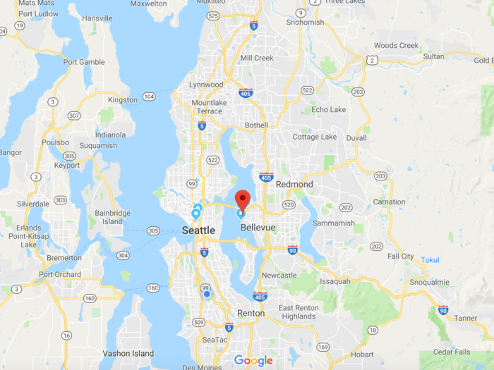 Medina is located on a peninsula, just across Lake Washington from Seattle, and has long been a haven for tech bigwigs in the area.