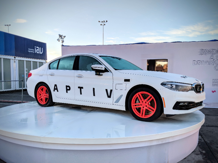 Autonomous car company Aptiv is one of seven companies Lyft partners with.