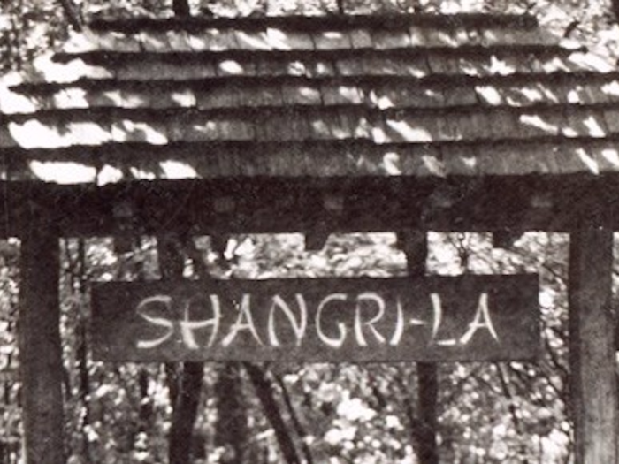 The original name of Camp David was Shangri-La, the name of a fictional Himalayan paradise in the 1933 novel "Lost Horizon."