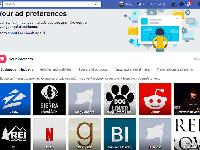 To find out what Facebook knows about you, log in to Facebook and head to a page called  "Your ad preferences" .