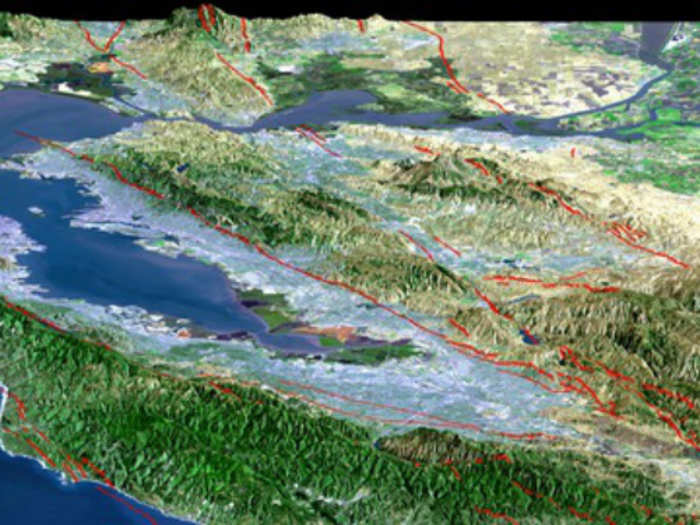 The Bay Area is a veritable smorgasbord of complex fault lines. No less than seven different faults converge here.