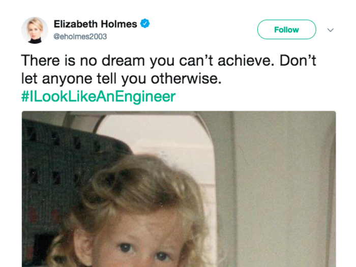 Elizabeth Holmes was born on February 3, 1984 in Washington, D.C. Her mom, Noel, was a Congressional committee staffer, and her dad, Christian Holmes, worked for Enron before moving to government agencies like USAID.
