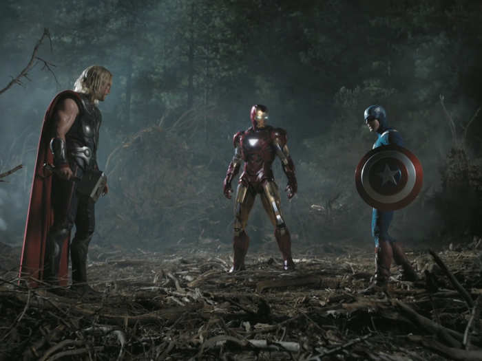 Thor, Iron Man and Captain America