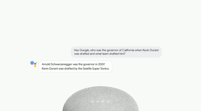 5. Google Assistant is also much smarter now. Thanks to a feature called Continued Conversations, you don't need to say "OK Google" every time you want to talk to it — just use the command to get the conversation going, and ask as many questions as you like after that. Google Assistant will also remember your past answers, and can now parse multiple questions in a single sentence.
