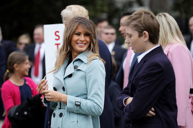 Though some critics speculated that Trump was trying to shun her role as first lady, the Trumps have said the delay was because they wanted their son, Barron Trump, to finish out his 5th-grade school year in New York City.