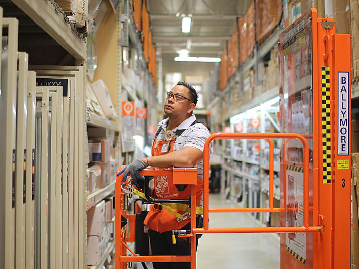 An employee said that 'making sure the customer is 100% satisfied' is key at The Home Depot
