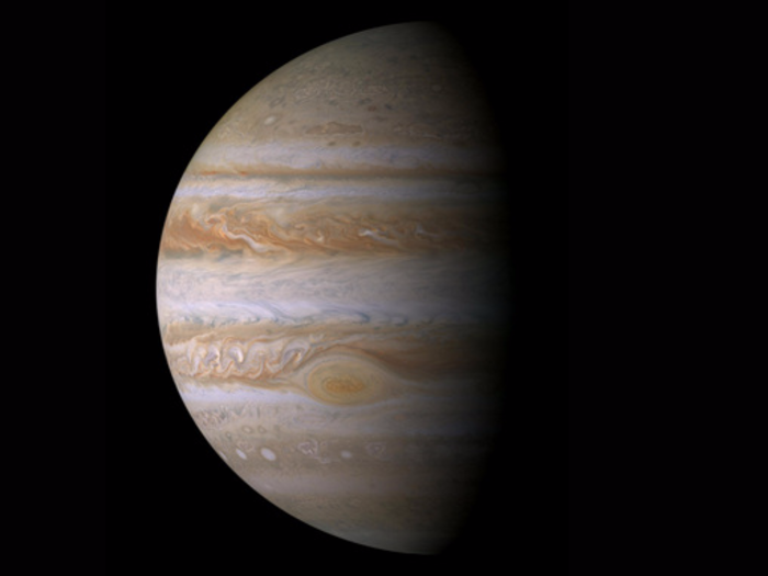 Jónsson started his map with some images from the Cassini mission. NASA and the European Space Agency got a good side view of Jupiter from the spacecraft in 2000, as the probe headed to Saturn.