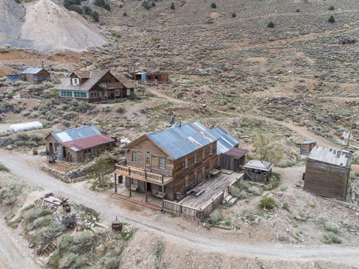 Cerro Gordo is a 19th-century mining town set in Lone Pine, California, in the Inyo Mountains on 300 acres of land. It's currently for sale for $925,000.