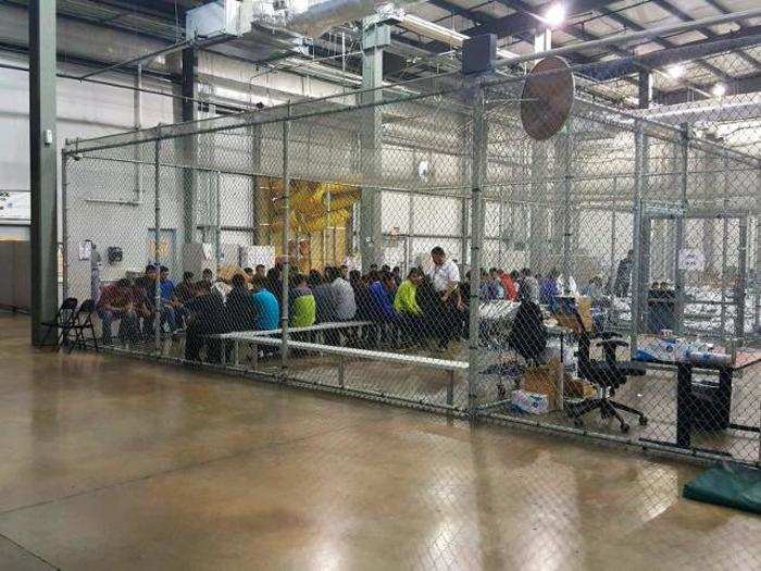 The migrants are contained in large cages, sleep in mattresses on the floor of the facility, and are given foil blankets for warmth. Border Patrol agents told media that everyone in the facility is given adequate food, access to showers, clean clothing, and medical care.